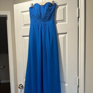 Jasmine B2078 Starry Sapphire strapless bridesmaids dress